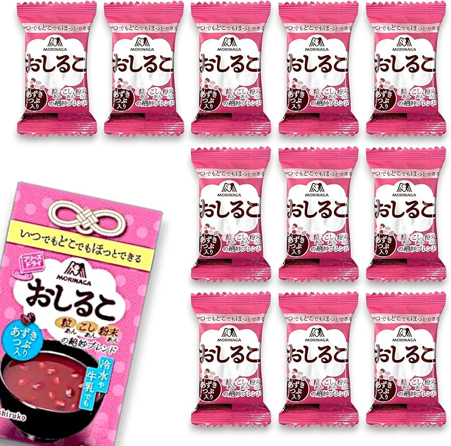 Amazon.co.jp: おしるこ フリーズドライ 12袋 個包装セット（1袋